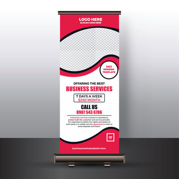  Corporate Business Roll Up Banner Template Design.