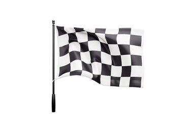 Check Racing Flag On transparent Background