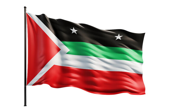 Jordan Flag On transparent Background