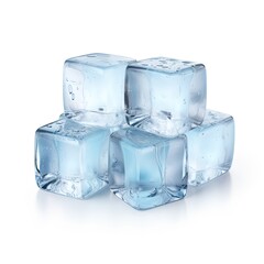 Ice Cubes isolated on white background