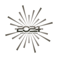 2024 Letter Initial Logo Design Template Vector Illustration New Year