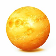 Fototapeta premium Sun Planet isolated on white background
