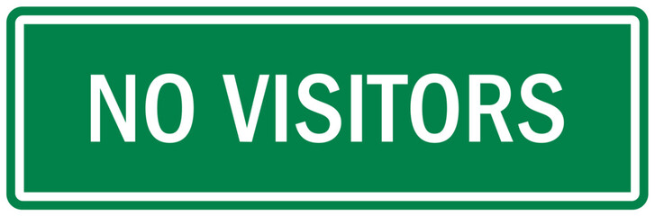 Visitor security sign