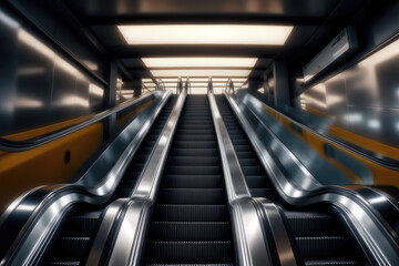 escalator, generated by artificial intelligence