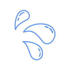 シンプルな水滴イラスト アイコン
