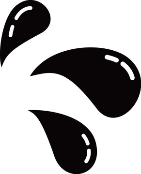 シンプルな水滴イラスト アイコン