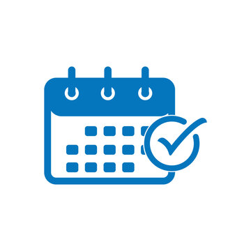 Calendar icon,  schedule, date icon symbol vector  illustration