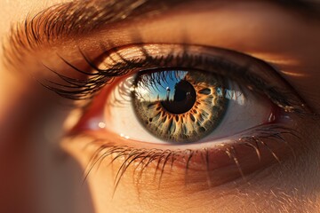 Naklejka premium Picture of Strong and healthy eye of a man