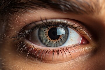 Fototapeta premium Picture of Strong and healthy eye of a man