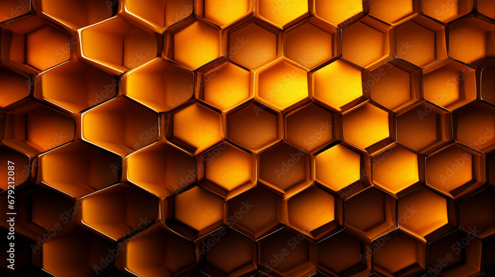 Poster honeycomb pattern background image.