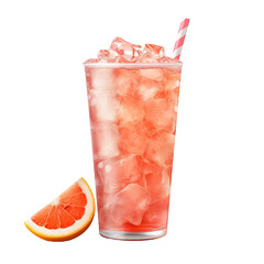 Grapefruit Soda on a white background isolated PNG