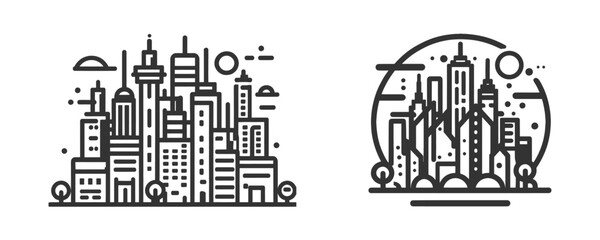 Cityscape Icon isolated on a white background