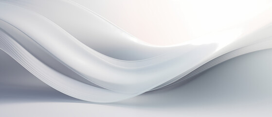 Obraz premium Luxury waves white shine abstract background.
