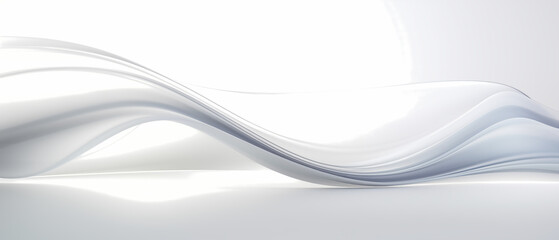 Luxury waves white shine abstract background.