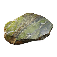Serpentine boulder isolated on transparent background