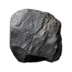 Obraz premium Graphite stone isolated on transparent background
