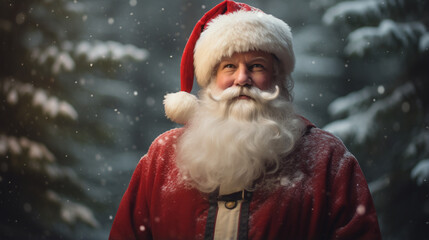 Fototapeta premium Santa Claus in Christmas season.
