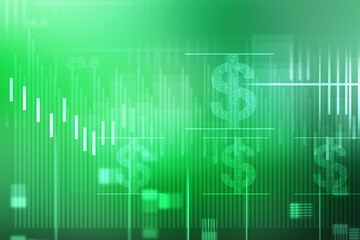 2d illustration usd Dollar symbol 