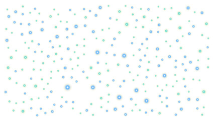 The background image of multiple light balls filled with bright light looks like fireflies