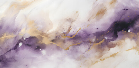 Purple and white colors marble background