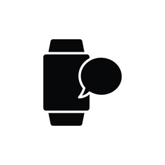 smart watch smartwatch  icon with message icon vector