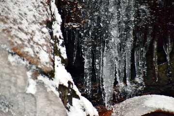 妹背の滝　広島　滝　氷瀑