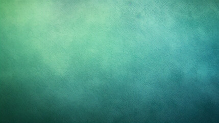 Fototapeta na wymiar Green and blue gradient color with grain stained and scratched textured abstract background.