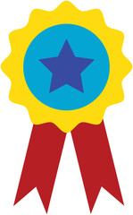 Excellent badge award illustrative vector 