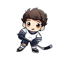 illustration of ice hockey