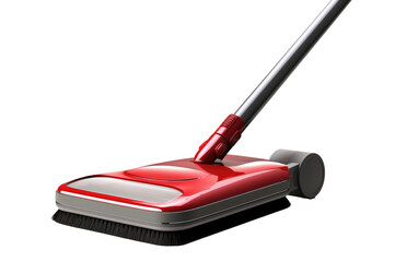 Stylish New Cordless Electric Broom Isolated on Transparent Background PNG.