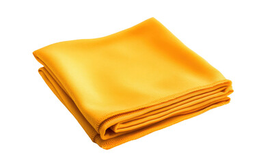 Colorful Yellow Electrostatic Cleaning Cloth Isolated on Transparent Background PNG.