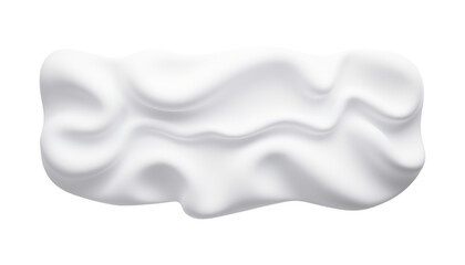 white foam isolated on transparent background cutout