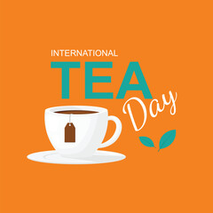 International Tea Day background.