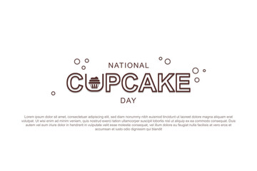 National Cupcake Day background.