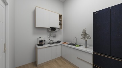 3D Home Interiors Design Rendering