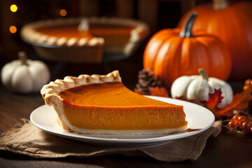 Thanksgiving pumpkin pie.