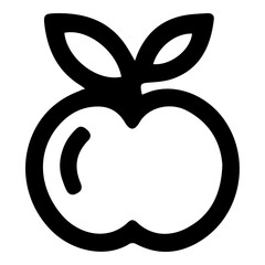 Crisp Apple Vector Icon - Download Fresh, Apple Graphics for Health, Education, and Food Industry Designs