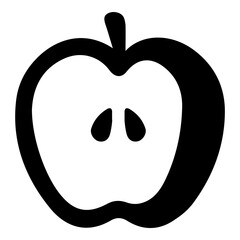 Crisp Apple Vector Icon - Download Fresh, Apple Graphics for Health, Education, and Food Industry Designs