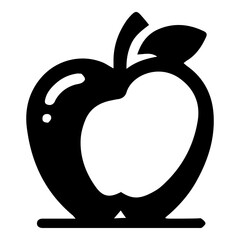 Crisp Apple Vector Icon - Download Fresh, Apple Graphics for Health, Education, and Food Industry Designs