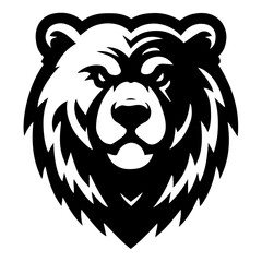 Fierce Bear Sports Mascot Vector Icon - Download Powerful Team Emblem Graphics for Athletics, School Spirit, and Branding