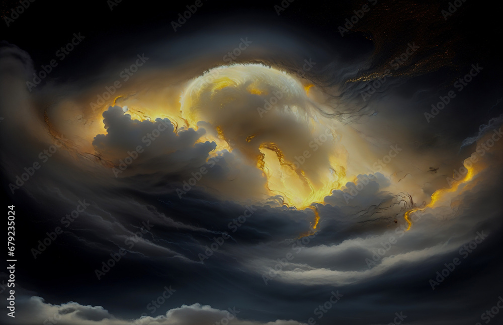 Canvas Prints abstraction is something that is not really an illusion, the sky is gold, a dark background