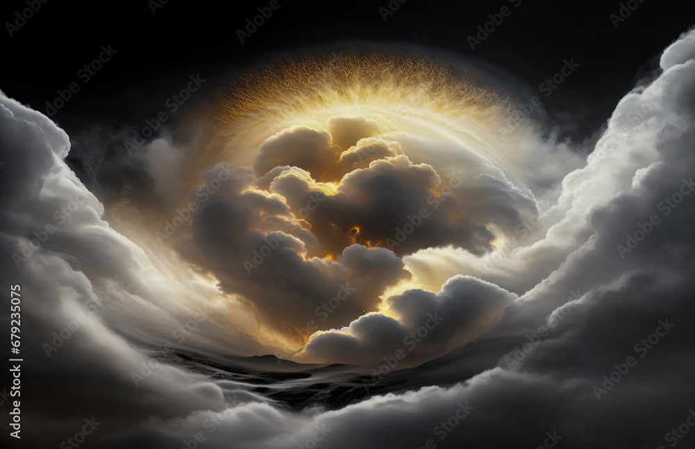 Canvas Prints abstraction is something that is not really an illusion, the sky is gold, a dark background