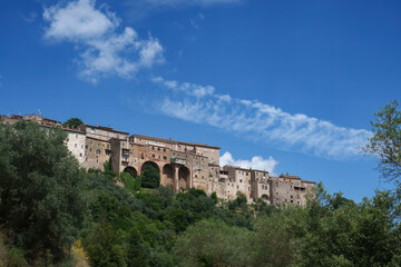Fototapeta na wymiar View of Amelia, historic city in Umbria, Italy