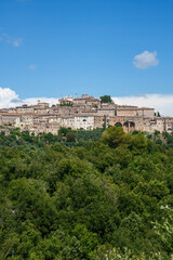 Fototapeta na wymiar View of Amelia, historic city in Umbria, Italy