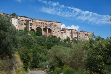 View of Amelia, historic city in Umbria, Italy