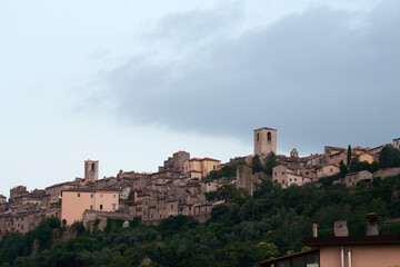 Fototapeta na wymiar View of Narni, historic city in Umbria, Italy