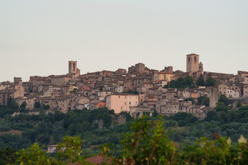 View of Narni, historic city in Umbria, Italy