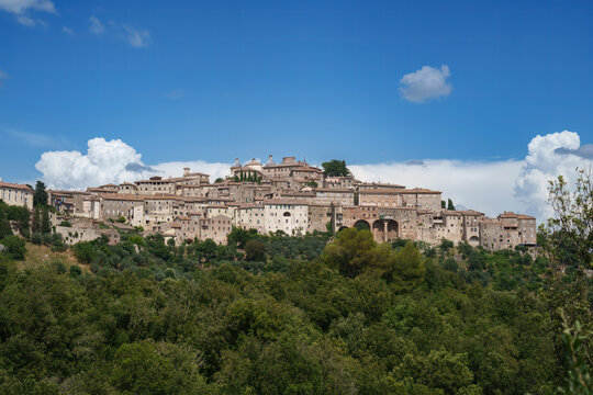 View of Amelia, historic city in Umbria, Italy