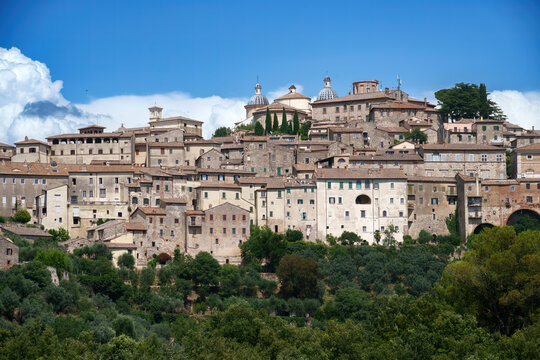 View of Amelia, historic city in Umbria, Italy