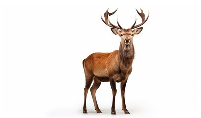 Naklejka na ściany i meble Majestic deer with big antlers